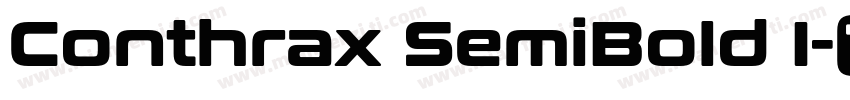 Conthrax SemiBold I字体转换
